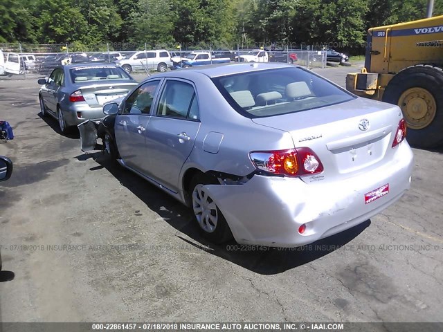 JTDBU4EE9A9095714 - 2010 TOYOTA COROLLA S/LE/XLE SILVER photo 3