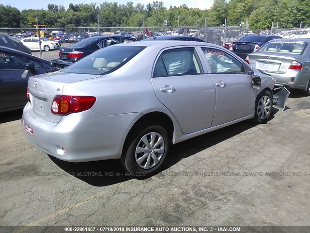 JTDBU4EE9A9095714 - 2010 TOYOTA COROLLA S/LE/XLE SILVER photo 4