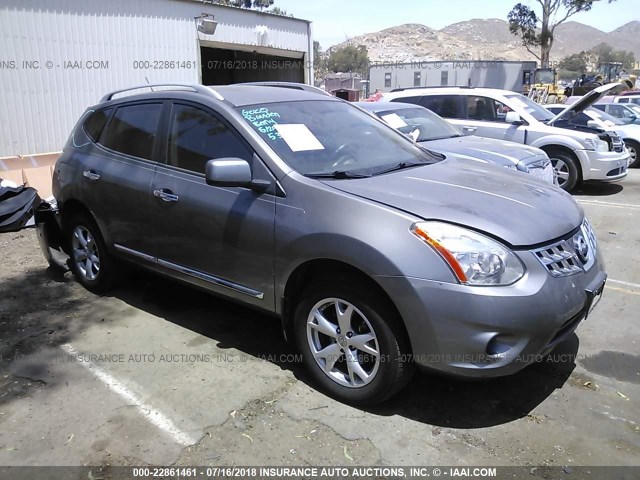 JN8AS5MT5BW574338 - 2011 NISSAN ROGUE S/SV/KROM GRAY photo 1