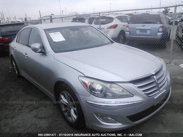 KMHGC4DD8DU212665 - 2013 HYUNDAI GENESIS 3.8L SILVER photo 1