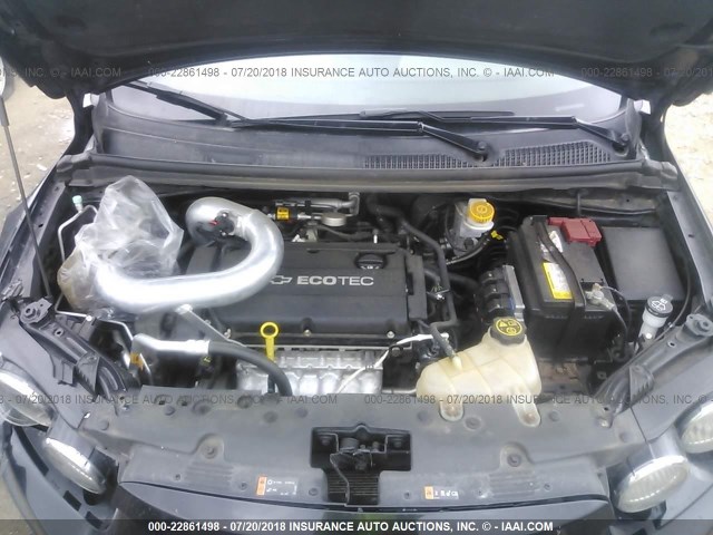 1G1JB6SH8D4114890 - 2013 CHEVROLET SONIC LS 黑色 照片 10