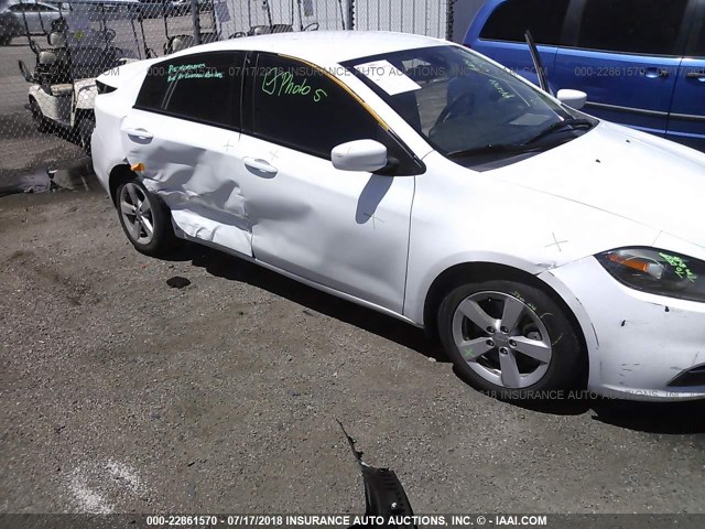 1C3CDFBB6FD252053 - 2015 DODGE DART SXT WHITE photo 6