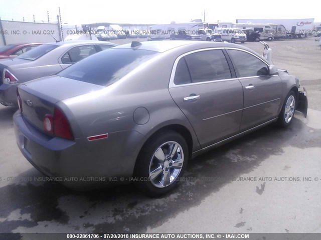 1G1ZD5E09CF301331 - 2012 CHEVROLET MALIBU 2LT GRAY photo 4