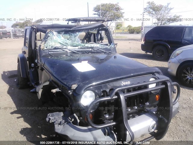 1J4GA59139L729734 - 2009 JEEP WRANGLER UNLIMITE SAHARA BLACK photo 6