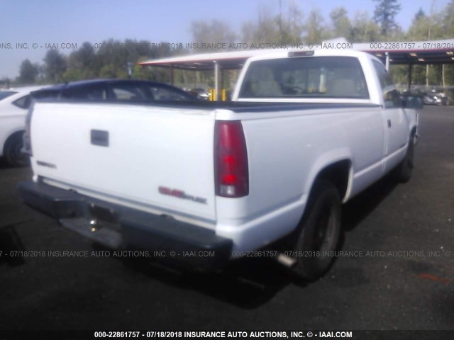 1GTEC14W4TZ524429 - 1996 GMC SIERRA C1500 WHITE photo 4