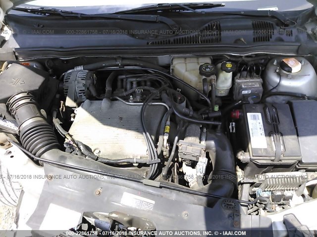 1G1ZT52815F334548 - 2005 CHEVROLET MALIBU LS SILVER photo 10