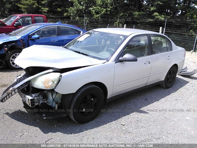 1G1ZT52815F334548 - 2005 CHEVROLET MALIBU LS SILVER photo 2