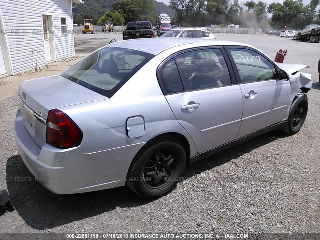 1G1ZT52815F334548 - 2005 CHEVROLET MALIBU LS SILVER photo 4