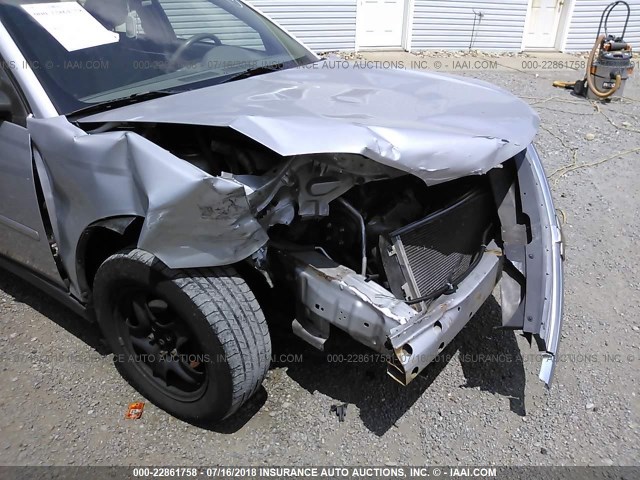 1G1ZT52815F334548 - 2005 CHEVROLET MALIBU LS SILVER photo 6