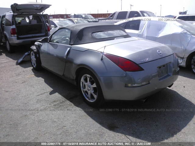 JN1AZ36A04M251694 - 2004 NISSAN 350Z ROADSTER SILVER photo 3