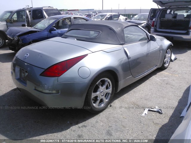 JN1AZ36A04M251694 - 2004 NISSAN 350Z ROADSTER SILVER photo 4