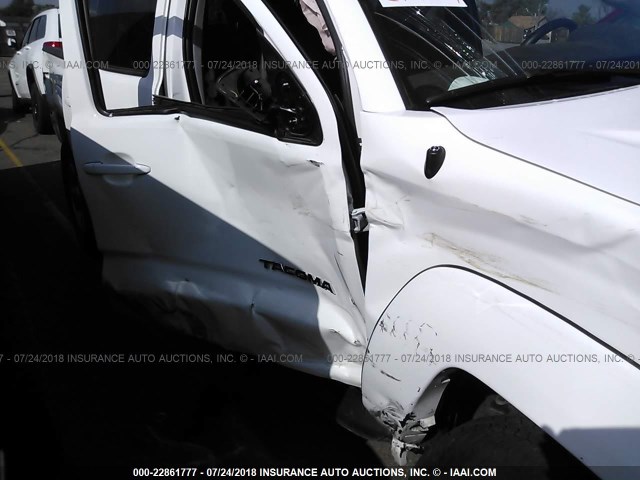 3TMLU4EN6EM134237 - 2014 TOYOTA TACOMA DOUBLE CAB თეთრი ფოტო 6