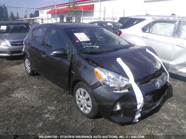 JTDKDTB30D1528465 - 2013 TOYOTA PRIUS C GRAY photo 1