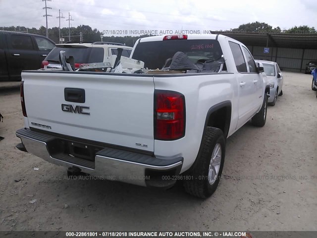 3GTU2UEC3EG120433 - 2014 GMC SIERRA K1500 SLE WHITE photo 4