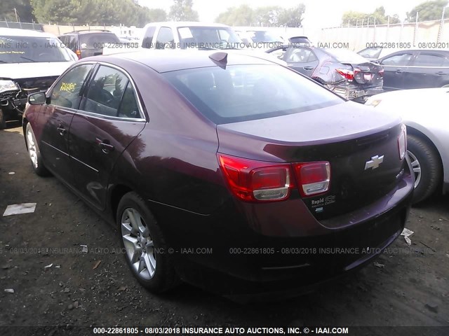 1G11C5SL1FF142890 - 2015 CHEVROLET MALIBU 1LT MAROON photo 3