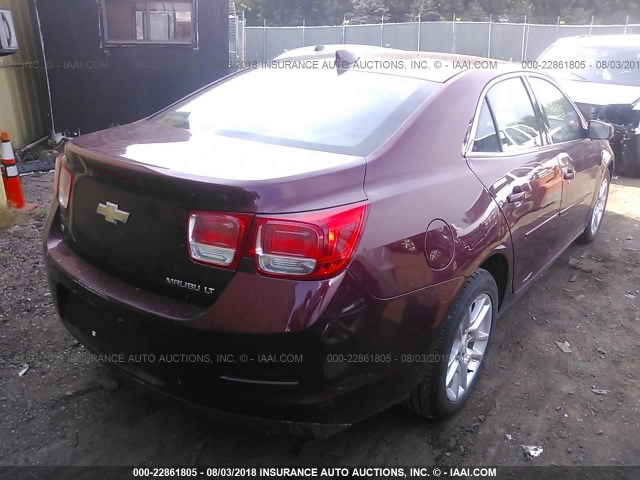 1G11C5SL1FF142890 - 2015 CHEVROLET MALIBU 1LT MAROON photo 4