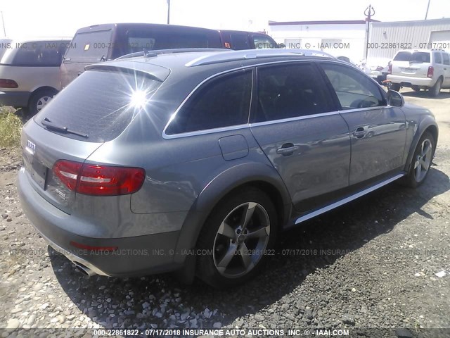 WA1UFAFL5DA062768 - 2013 AUDI A4 ALLROAD PREMIUM PLUS GRAY photo 4