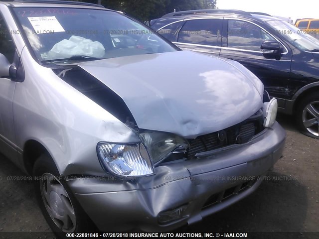 4T3ZF13CX1U380916 - 2001 TOYOTA SIENNA LE/XLE SILVER photo 6