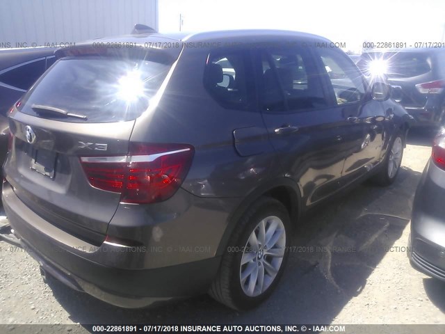 5UXWX9C57E0D38408 - 2014 BMW X3 XDRIVE28I Pewter photo 4