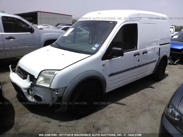 NM0LS7DN6BT073930 - 2011 FORD TRANSIT CONNECT XLT WHITE photo 2