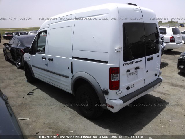 NM0LS7DN6BT073930 - 2011 FORD TRANSIT CONNECT XLT WHITE photo 3