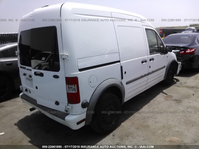 NM0LS7DN6BT073930 - 2011 FORD TRANSIT CONNECT XLT WHITE photo 4