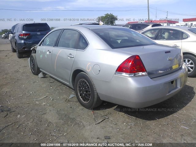 2G1WB58K081239368 - 2008 CHEVROLET IMPALA LS SILVER photo 3