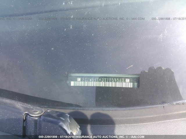 2G1WB58K081239368 - 2008 CHEVROLET IMPALA LS SILVER photo 9