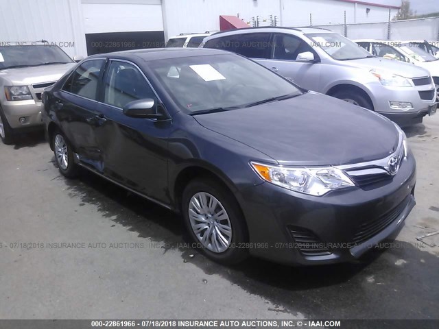 4T1BF1FK4EU463759 - 2014 TOYOTA CAMRY L/SE/LE/XLE ნაცრისფერი ფოტო 1