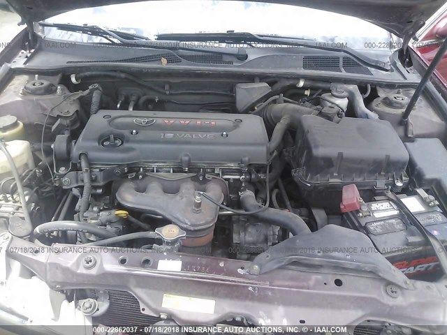 4T1BE32K25U431283 - 2005 TOYOTA CAMRY LE/XLE/SE 栗色 照片 10