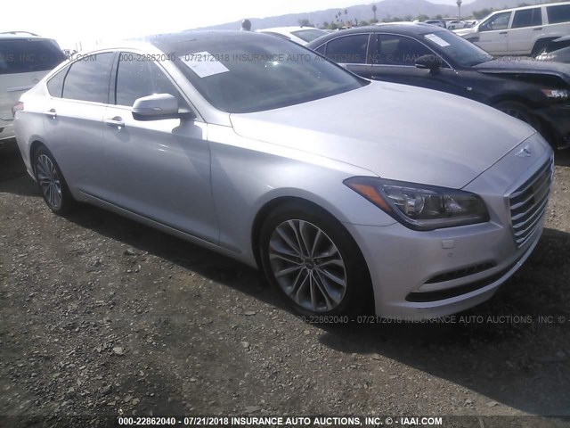 KMHGN4JE8FU016848 - 2015 HYUNDAI GENESIS 3.8L SILVER photo 1