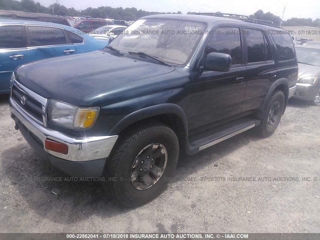 JT3HN86R5W0193705 - 1998 TOYOTA 4RUNNER SR5 GREEN photo 2