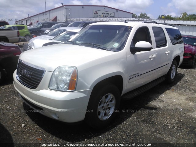 1GKS1KE0XCR145142 - 2012 GMC YUKON XL C1500 SLT CREAM photo 2