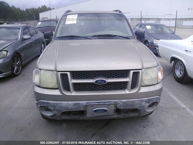 1FMZU67E11UC03646 - 2001 FORD EXPLORER SPORT TR  GOLD photo 6