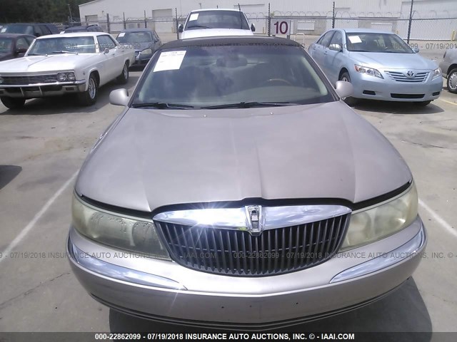 1LNHM97V71Y626950 - 2001 LINCOLN CONTINENTAL  GOLD photo 6