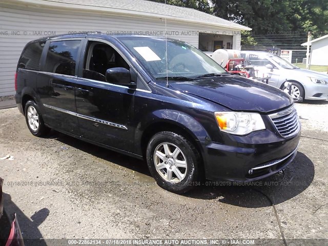 2A4RR5DG5BR677310 - 2011 CHRYSLER TOWN & COUNTRY TOURING BLUE photo 1