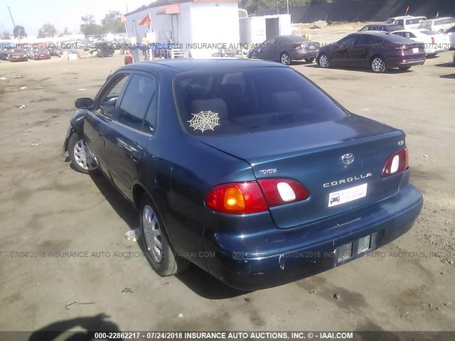 1NXBR12E9YZ415976 - 2000 TOYOTA COROLLA VE/CE/LE BLUE photo 3