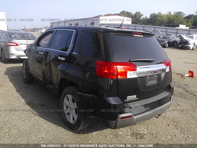 2GKALMEK0D6140709 - 2013 GMC TERRAIN SLE BLACK photo 3