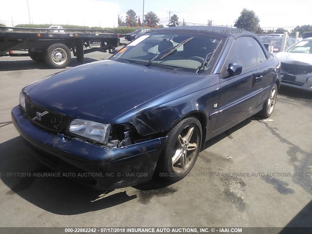 YV1NC56D71J023642 - 2001 VOLVO C70 TURBO Dark Blue photo 2