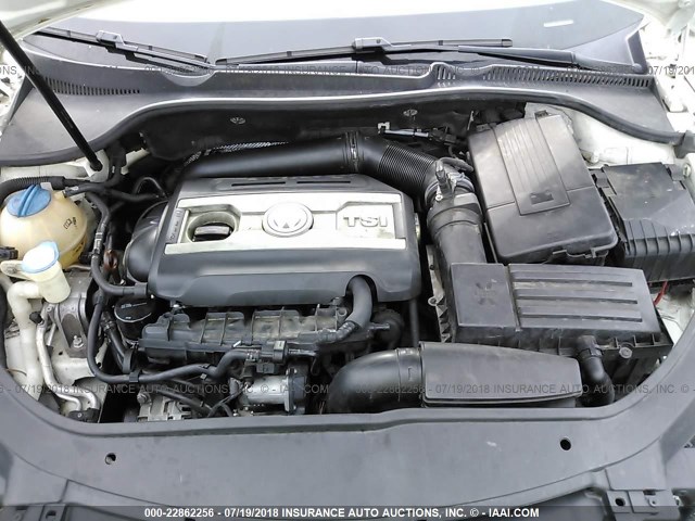 WVWFW7AH6CV022095 - 2012 VOLKSWAGEN EOS LUX/EXECUTIVE Blanc photo 10