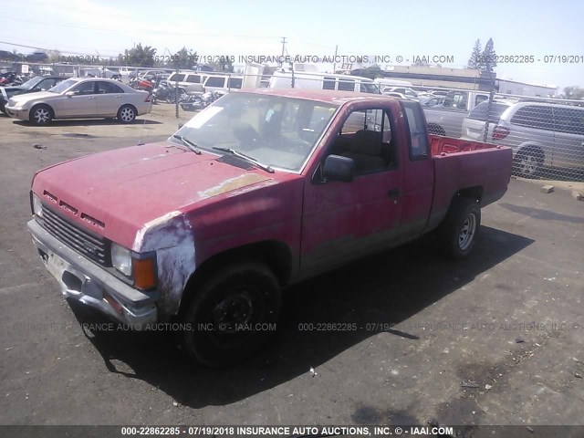 JN6HD16S5GW004829 - 1986 NISSAN D21 KING CAB RED photo 2