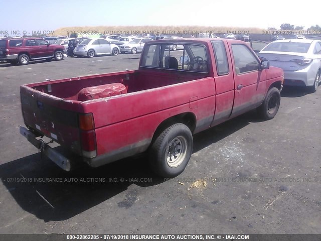 JN6HD16S5GW004829 - 1986 NISSAN D21 KING CAB RED photo 4