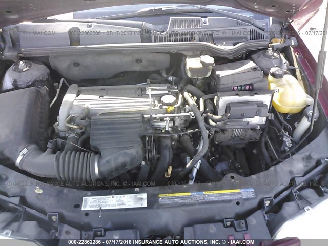 1G8AJ52F54Z119027 - 2004 SATURN ION LEVEL 2 Qırmızı foto 10