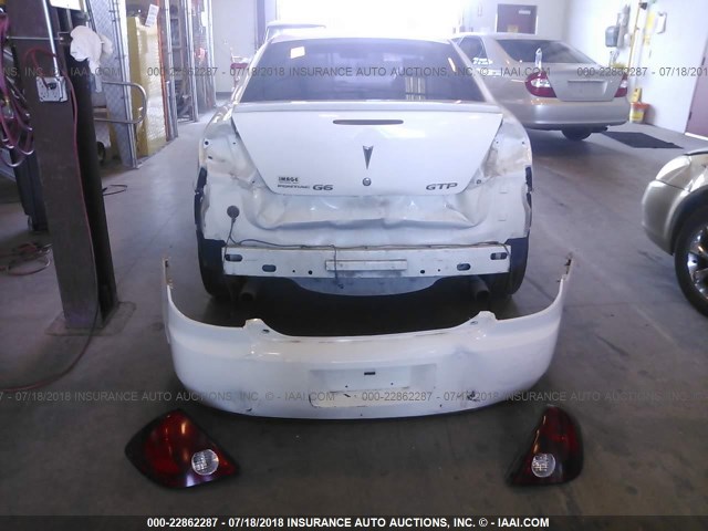 1G2ZM551564132641 - 2006 PONTIAC G6 GTP WHITE photo 6