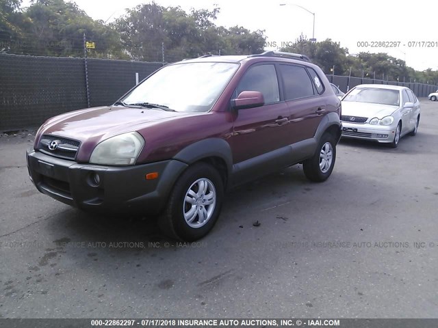 KM8JN12DX6U338854 - 2006 HYUNDAI TUCSON GLS/LIMITED 红色 照片 2