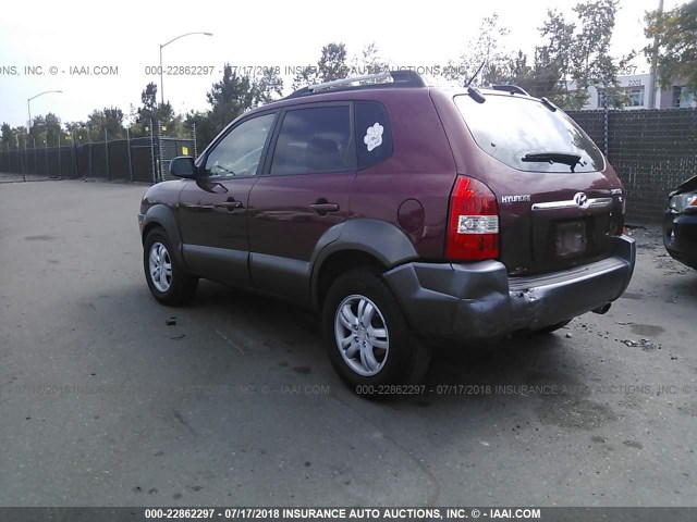 KM8JN12DX6U338854 - 2006 HYUNDAI TUCSON GLS/LIMITED 红色 照片 3
