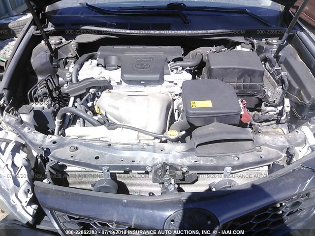 4T1BF1FK7CU137337 - 2012 TOYOTA CAMRY SE/LE/XLE BLACK photo 10