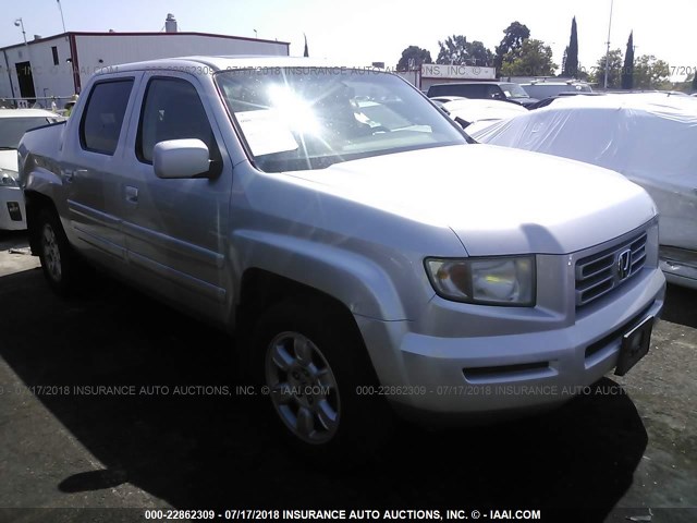 2HJYK16577H513169 - 2007 HONDA RIDGELINE RTL SILVER photo 1