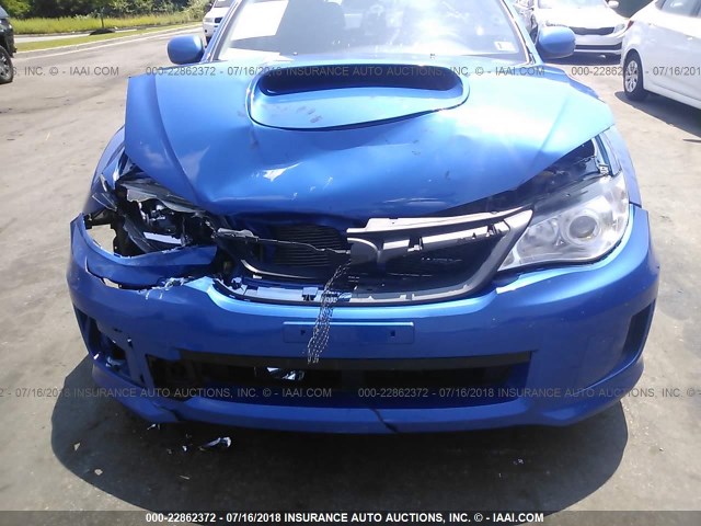 JF1GV7E69EG013596 - 2014 SUBARU IMPREZA WRX BLUE photo 6