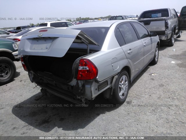 1G1ZS58F98F135664 - 2008 CHEVROLET MALIBU LS ვერცხლისფერი ფოტო 4